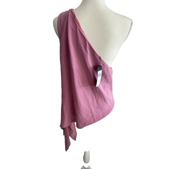BCBGENERATION Cerise Mauve Asymmetrical Top Size M NEW New with tags - Picture 3 of 6